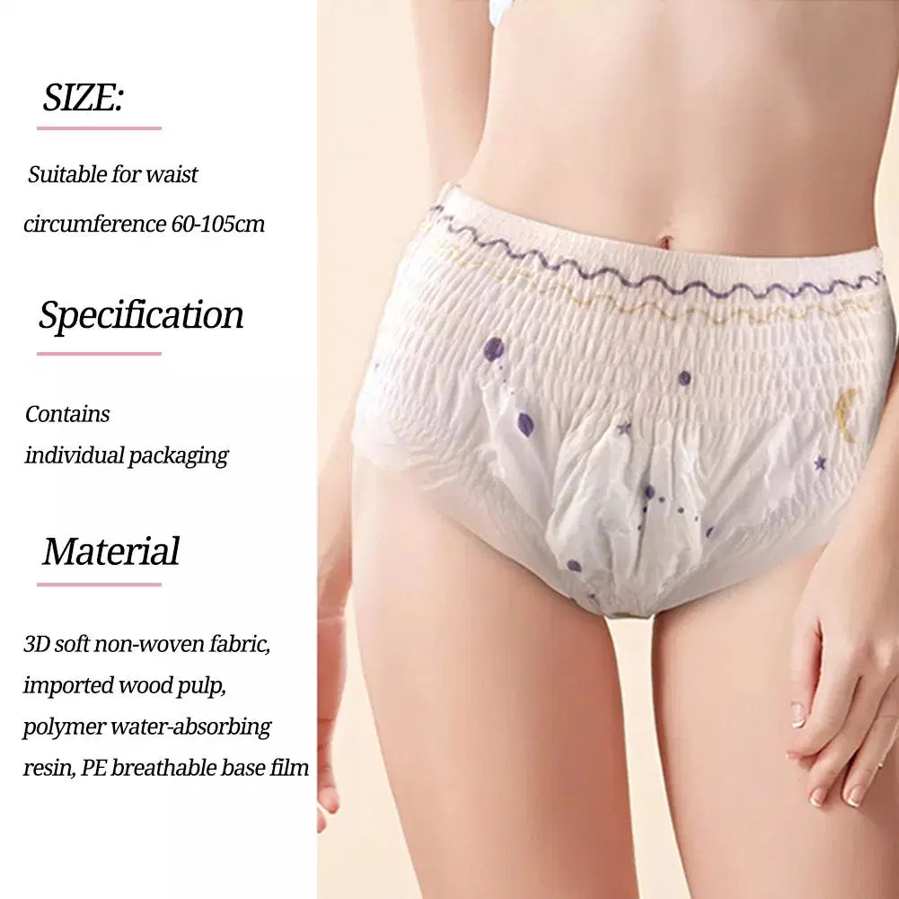 All Size Women Breathable Backsheet Period Biodegradable Pad Sanitary Napkins Panty
