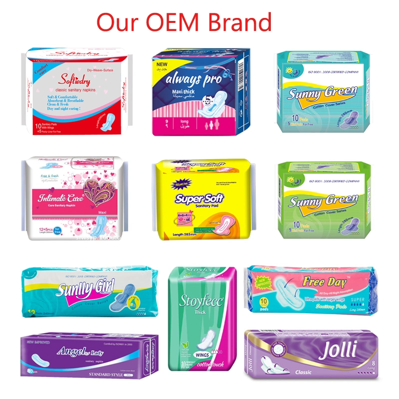 OEM Cheap Woman Pad Soft Comfortable Women Breathable High Quality Anion Cotton Sanitary Napkins for Lady China Factory Manufacturer Suppliers Sanitary Napkin