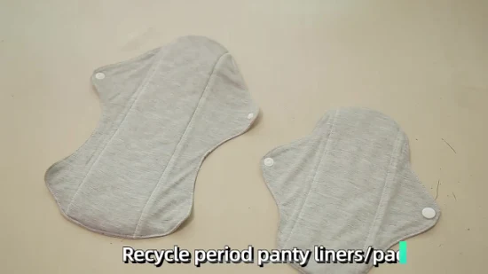 Intiflower Wholesale 4PCS Bamboo Charcoal Reusable Menstrual Pads Anion Sanitary Napkin Panties Liners