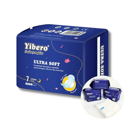 Ultra Thin Odor Control Anion Sanitary Napkin Overnight Pads for Women 320mm 