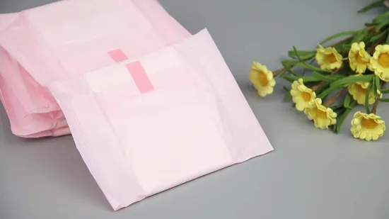 Top Quality Natural Bamboo Onions Ladies Pads B Grade Anion 340 mm Sanitary Napkins Super Absorbency 