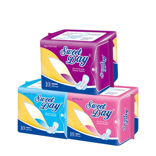 Women Menstrual Products Natural Women′s Pads Ultra Thin Herbal Chip Super Soft Menstrual Pads Bio Bamboo Woman Sanitary Napkins Free Sample 