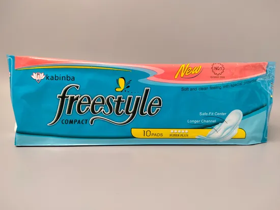 Customized Logo Freestyle Antibacterial Soft and Clean Super Plus Disposable Sanitary Napkin for Night 