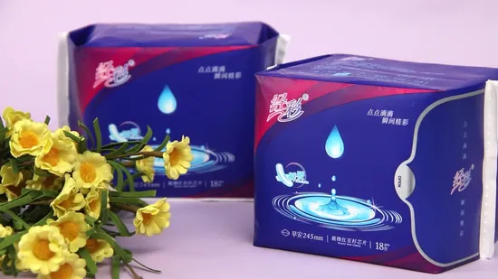 Premium Menstrual Pad Bamboo Fiber Biodegradable Private Sanitary Napkin 