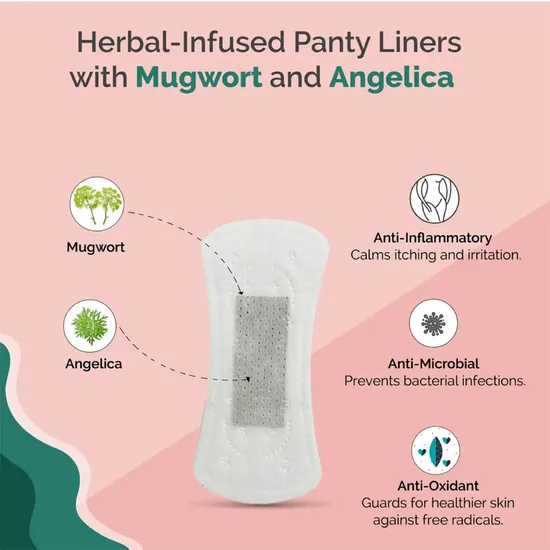 Mugwort Chip Antibacterial and Antibacterial Properties From China 155mm Mini Sanitary Napkin 