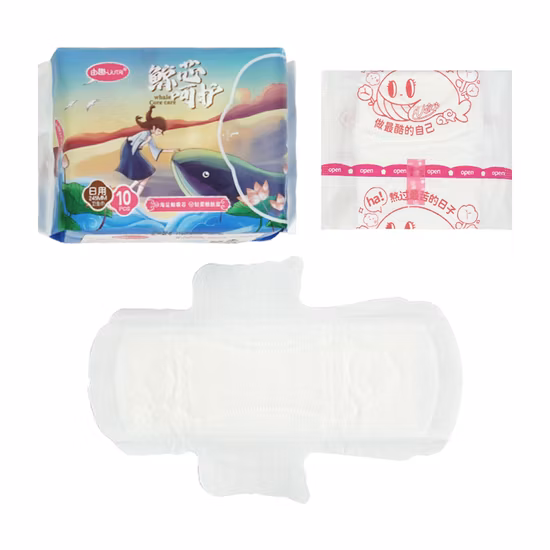Manufactory Direct Sale of Biodegradable Bamboo Sanitary Napkins for Women Menstrual Lady Sanitary Pads
