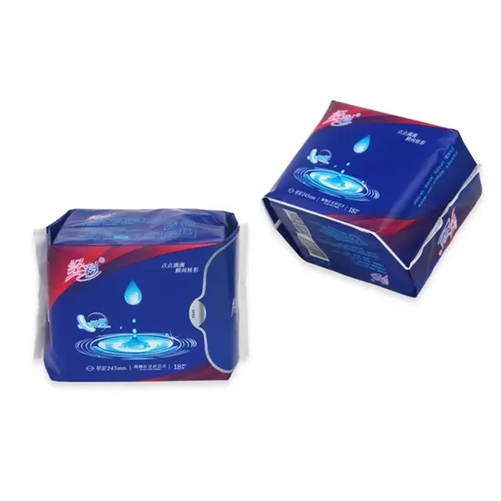 Free Sample Organic Cotton Anion Ladies Sanitary Napkins 