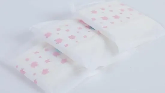 Custom Lady Personal Care Products Blue Chip Sanitary Pads Bamboo Charcoal Disposable Sanitary Napkins 