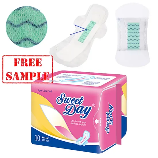 Towel > 3 Years OEM Natural Women′s Pads Bamboo Sanitary Napkin 
